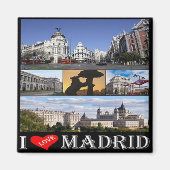 zES092 MADRID, IK HOEF, Spanje, Fridge Magneet (Voorkant)