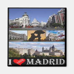 zES092 MADRID, IK HOEF, Spanje, Fridge Magneet