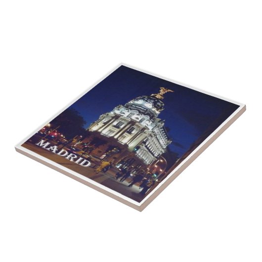 zES093 MADRID, Spanje, Tegeltje (Zijkant)