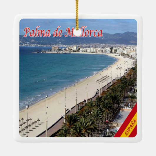 zES101 PALMA DE MALLORCA, Spanje, Keramisch Ornament (Achterkant)