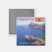 zES103 MALLORCA, FORMENTOR POLLENCA SIGHT, Fridge Magneet (Voorkant / Achterkant)