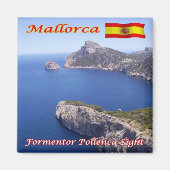 zES103 MALLORCA, FORMENTOR POLLENCA SIGHT, Fridge Magneet (Voorkant)