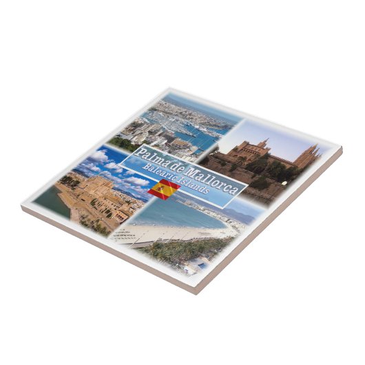 zES107 MALLORCA PALMA, Balearen, Tegeltje (Zijkant)