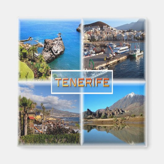 zES108 TENERIFE, LOS GIGANTOS, SANTA CRUZ, Magneet (Voorkant)