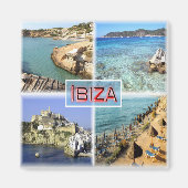 zES109, oude stad IBIZA, CALA TARIDA, SES SALINAS, Magneet (Voorkant)