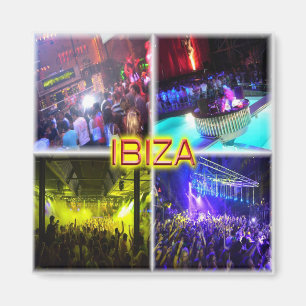 zES110 disco in IBIZA, Balearic, Spanje, Fridge Magneet