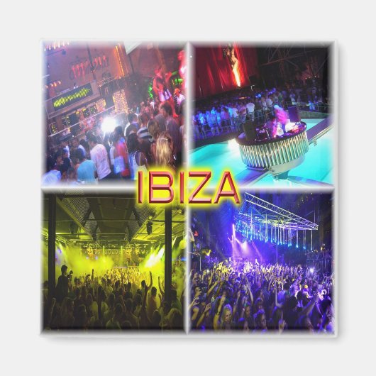 zES110 disco in IBIZA, Balearic, Spanje, Fridge Magneet (Voorkant)