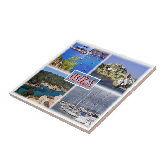 zES113 IBIZA, Old Town, San Miquel, Santa Eularia, Tegeltje (Zijkant)