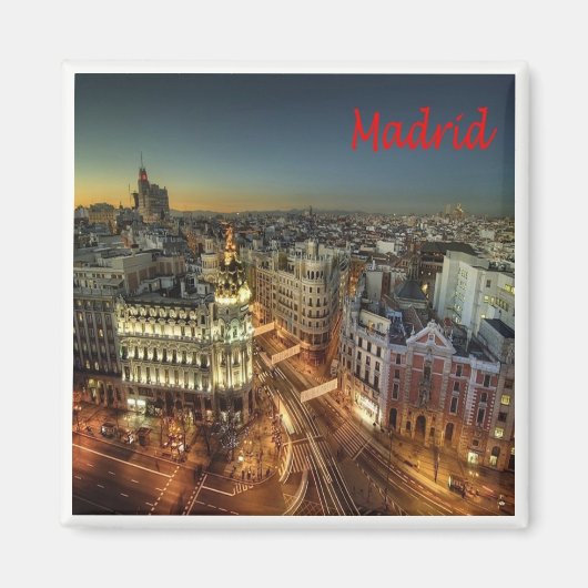 zES118 MADRID City, Spanje, Europa, Fridge Magneet (Voorkant)