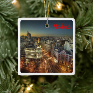 zES118 MADRID City, Spanje, Europa, Keramisch Ornament