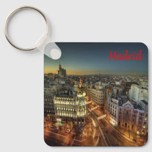 zES118 MADRID City, Spanje, Europa, Sleutelhanger