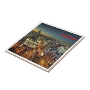 zES118 MADRID City, Spanje, Europa, Tegeltje