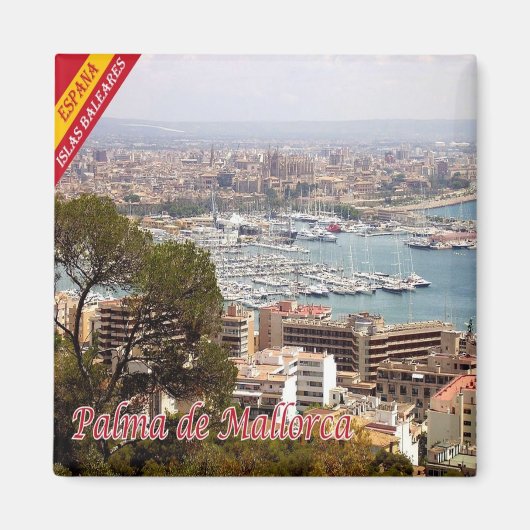 zES126 PALMA DE MALLORCA, Panorama, Fridge Magneet (Voorkant)