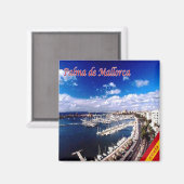 zES131 PALMA DE MALLORCA, Panorama, Fridge Magneet (Voorkant / Achterkant)
