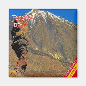 zES136 EL TEIDE Tenerife, Spanje, Koelkast Magneet (Voorkant)