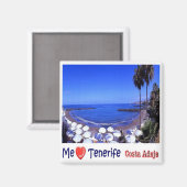 zES144 TENERIFE Costa Adeje "I Love", Fridge Magneet (Voorkant / Achterkant)