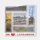 zES145 LANZAROTE "I Love", Spanje, Fridge Magnet (Voorkant)
