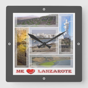 zES145 LANZAROTE "I Love", Spanje, Vierkante Klok