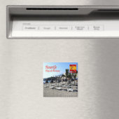 zES147 TENERIFE Torviscas Beach, Canaries, Fridge Magneet (Insitu (Vaatwasser))