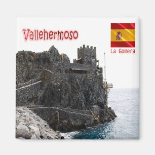 zES151 LA GOMERA Vallehermoso, Castillo del Mar, Magneet