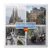 zES155 BARCELONA Sagrada Familia Casa Batllo Tegeltje (Voorkant)