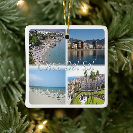 zES156 COSTA DEL SOL, Spanje, Keramisch Ornament (Boom)