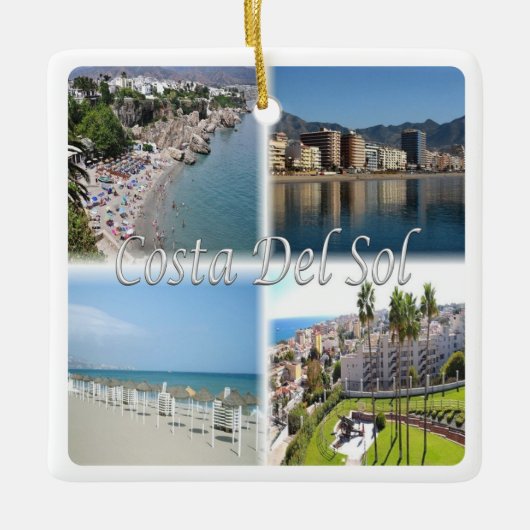 zES156 COSTA DEL SOL, Spanje, Keramisch Ornament (Voorkant)