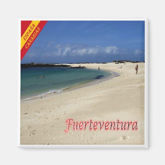 zES160 FUERTEVENTURA playa el Cotillo, Fridge Magneet (Voorkant)