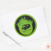 Zes 3inch verwaarloosde Strickers Ronde Sticker (Envelop)