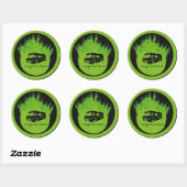 Zes 3inch verwaarloosde Strickers Ronde Sticker (Vel)