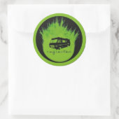 Zes 3inch verwaarloosde Strickers Ronde Sticker (Tas)