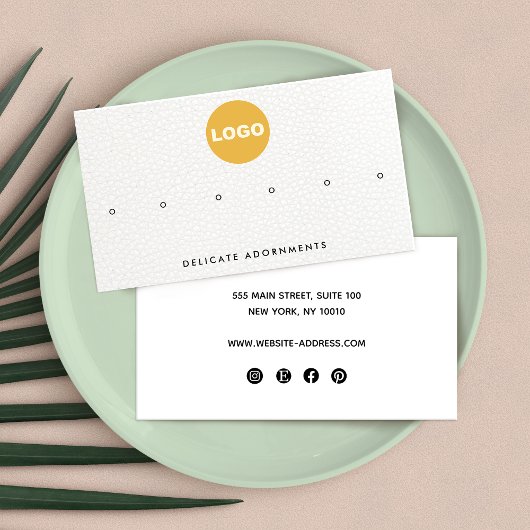 Zes 6-Hoes-onderzoek toevoegen Logo aarhouder Visitekaartje