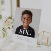 ZES - 6e verjaardag Foto Welkom Teken Reclamebord Met Voetstuk