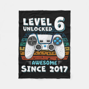 Zes 6jr Verjaardag Zoon Jongen Grappige Gamer 6de Fleece Deken