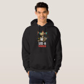 Zes A Saurus Dinosaur Cute Kiddo Rex Hoodie (Voorkant volledig)