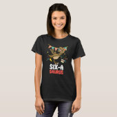Zes A Saurus Dinosaur Cute Kiddo Rex T-shirt (Voorkant volledig)