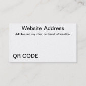 Zes akoestische gitaar visitekaartje (Achterkant)