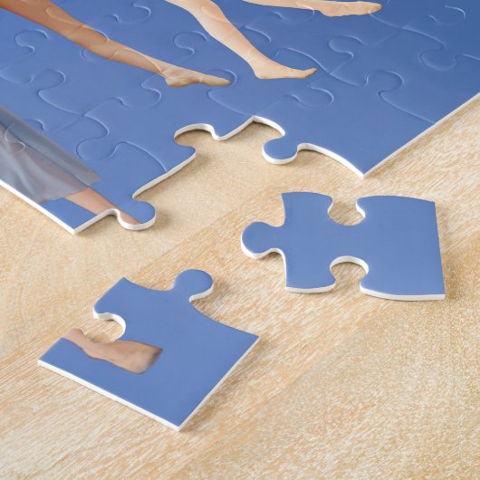 Zes Ballerinas op blauw Legpuzzel (Zijkant)