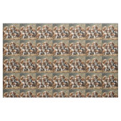 zes Cavalier Spaniel Puppies, Stof (Fat Quarter)