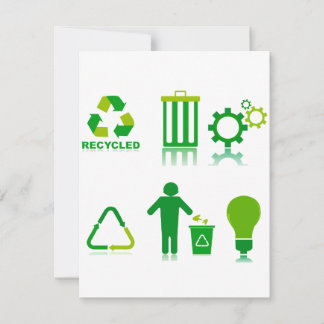 zes design voor recycling op één png