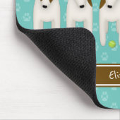 zes doodsbange Jack Russell-honden Muismat (Hoek)