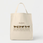 zes doodsbange Jack Russell-honden Tote Bag (Voorkant)