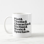 Zes element van poëtica en drama door Aristoteles Koffiemok (Links)