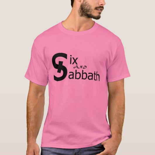 zes en sabbat t-shirt (Voorkant)