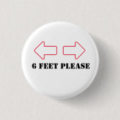 Zes feet Button voor SOCRATOVERSCHILLEND (Voorkant)