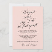 Zes feet extra | Geannuleerde uitgestelde bruiloft Kaart (Voorkant)