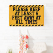 Zes feet sociale vervorming spandoek (Insitu)