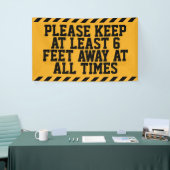 Zes feet sociale vervorming spandoek (Beurs)