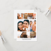 Zes foto Collage Beste Vriend Happy Birthday-kaart Kaart (Voorkant / Achterkant in situ)