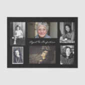 Zes foto gepersonaliseerd tissuepapier (Voorkant)